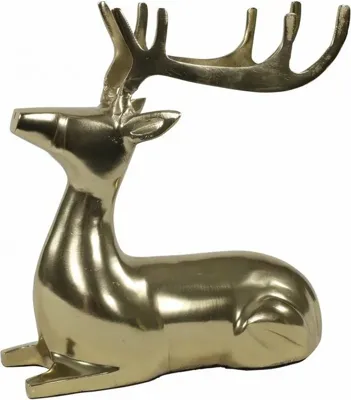 Beeld liggend hert alu l25b10h25 gd