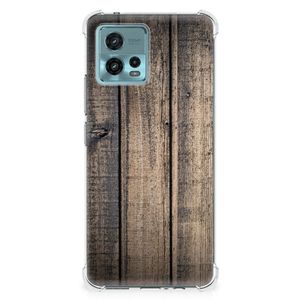 otorola Moto G72 Stevig Telefoonhoesje Steigerhout