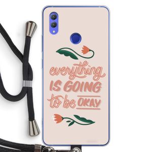 Optimistic flower girl: Honor Note 10 Transparant Hoesje met koord