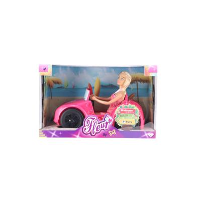 Fleur auto met pop