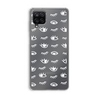 Eye pattern #3: Samsung Galaxy A12 Transparant Hoesje