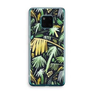 Tropical Palms Dark: Huawei Mate 20 Pro Transparant Hoesje