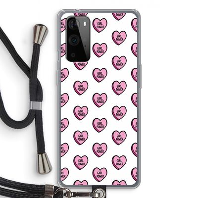 GIRL POWER: OnePlus 9 Pro Transparant Hoesje met koord