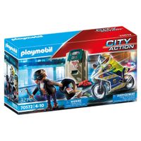 PlaymobilÂ® City Action 70572 politiemotor achtervolging van de geldrover