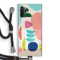 Bold Rounded Shapes: Samsung Galaxy Note 10 Plus Transparant Hoesje met koord