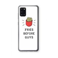 Fries before guys: Samsung Galaxy A31 Transparant Hoesje