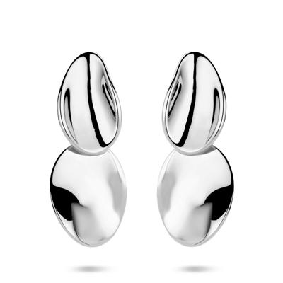 Gerhodineerd 925 zilveren oorhangers - 32mm