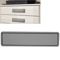 Eenvoudige garderobe slotted scrub handvat verborgen verzonken lade onzichtbare handgreep gat afstand: 160mm (grijs)