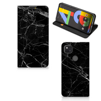 Google Pixel 4a Standcase Marmer Zwart - Origineel Cadeau Vader - thumbnail