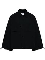 Toga manteau droit à simple boutonnage - Noir