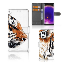 Hoesje OPPO Find X5 Pro Watercolor Tiger - thumbnail