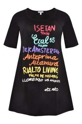 Yoek Tuniek wide bot tekst | Zwart | Maat 58/60