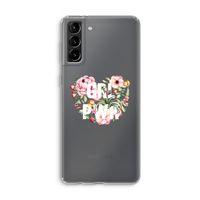 GRL PWR Flower: Samsung Galaxy S21 Plus Transparant Hoesje