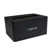 LogiLink QP0025 basisstation voor opslagstations USB 3.2 Gen 1 (3.1 Gen 1) Type micro-B Zwart - thumbnail