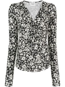 MARANT ÉTOILE blouse Lyss à imprimé abstrait - Noir