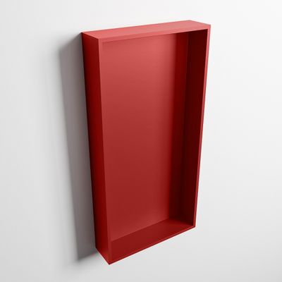 MONDIAZ EASY Nis 59,5x29,5cm in solid surface kleur Fire | Fire. 1 vak geschikt voor in- of opbouw