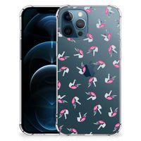 Doorzichtige Silicone Hoesje voor iPhone 12 | 12 Pro Unicorns - thumbnail