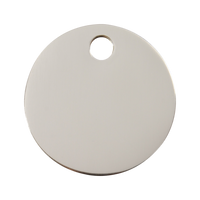 Circle roestvrijstalen dierenpenning large/groot dia. 3,8 cm - RedDingo