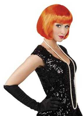 Pruik Cabaret oranje