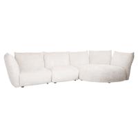 Richmond 3-zits Loungebank 'Loyd' Chenille, kleur Crème