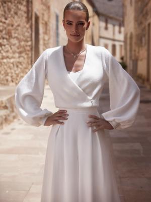 Bianco evento E476 Top | Maat: XL