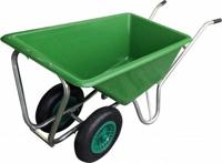 Kruiwagen Stal kunststof bak 160L/2 m/kunststof bak - Meuwissen agro
