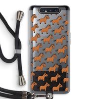 Pony: Samsung Galaxy A80 Transparant Hoesje met koord