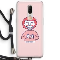 Hartje: OnePlus 6 Transparant Hoesje met koord