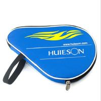 HUIESON HS-PT-H02 Gourd-shaped Zipper Oxford Cloth Single Table Tennis Racket with Ball Bag Size: 30x20.5cm(Blue)