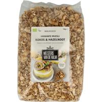 De Halm Muesli krokant kokos en hazelnoten bio