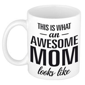 Awesome mom cadeau mok / beker voor Moederdag 300 ml