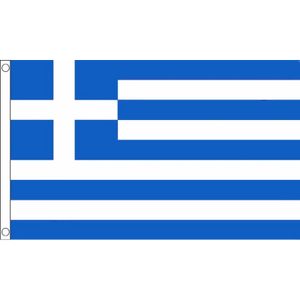 Polyester mega vlag Griekenland 150 x 240 cm