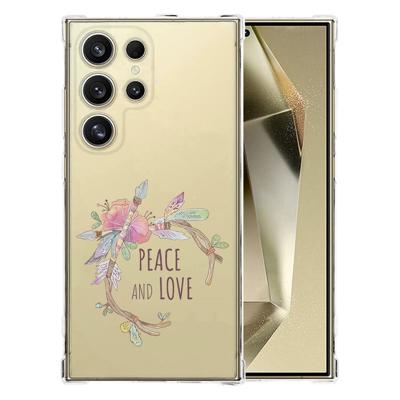 Samsung Galaxy S25 Ultra Hoesje - Boho Text TPU Antishock Samsung Galaxy S25 Ultra Hoesje - Boho Text TPU Antishock