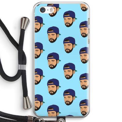 Drake Away: iPhone 5 / 5S / SE Transparant Hoesje met koord