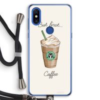 But first coffee: Xiaomi Mi Mix 3 Transparant Hoesje met koord