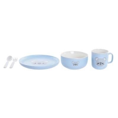 Kinderservies DKD Home Decor Koala