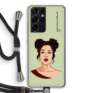 Pop-Art Creator: Samsung Galaxy S21 Ultra Transparant Hoesje met koord