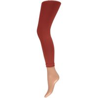 Basic leggings 200 denier donker rood voor dames L/XL  -
