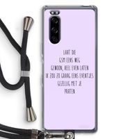 GSM: Sony Xperia 5 Transparant Hoesje met koord