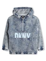 Dkny Kids veste en jean à capuche - Bleu - thumbnail