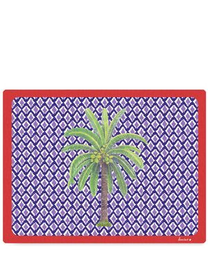 Lisa Corti sets de table à design rectangulaire (set de deux) - Bleu