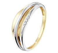 TFT Ring Diamant 0.015ct H SI Bicolor Goud