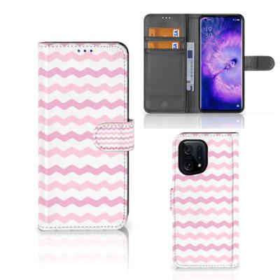 OPPO Find X5 | Telefoon Hoesje | Waves Roze