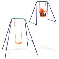 VidaXL Schommel voor peuters 2-in-1 oranje