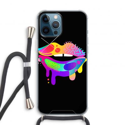 Lip Palette: iPhone 12 Pro Transparant Hoesje met koord