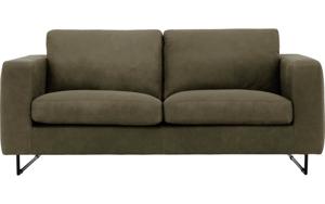 Goossens Excellent Bank Jovani groen, leer, 2,5-zits, urban industrieel