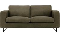 Goossens Excellent Bank Jovani groen, leer, 2,5-zits, urban industrieel