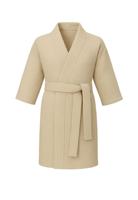 Wafel kimono badjas - 100% wafelkatoen - lichtbeige-l/xl