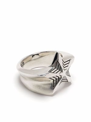 Emanuele Bicocchi bague en argent sterling à motif d'étoile