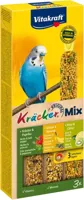 Vitakraft Trio Mix kruiden/paprika-sesam/banaan-kiwi/citruskräcker parkiet, 3in1. (10) Vitakraft Trio Mix kruiden/paprika-sesam/banaan-kiwi/citruskräcker parkiet, 3in1. (10)